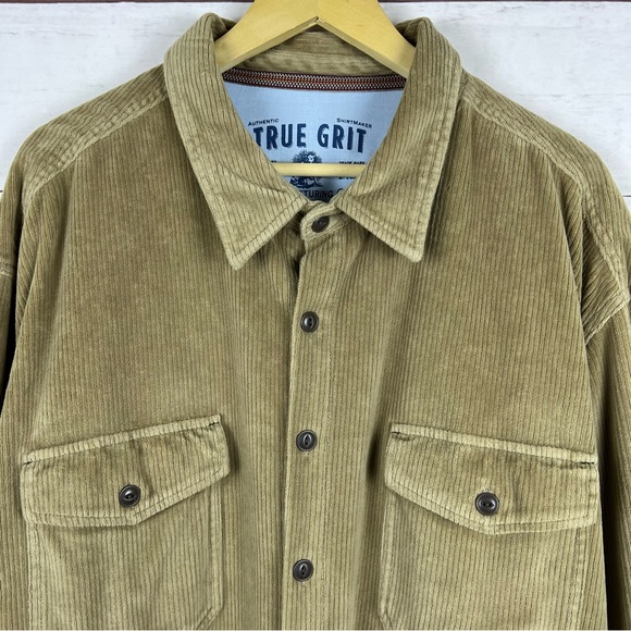 True Grit Corduroy Button Shirt 4XB - Picture 3 of 6